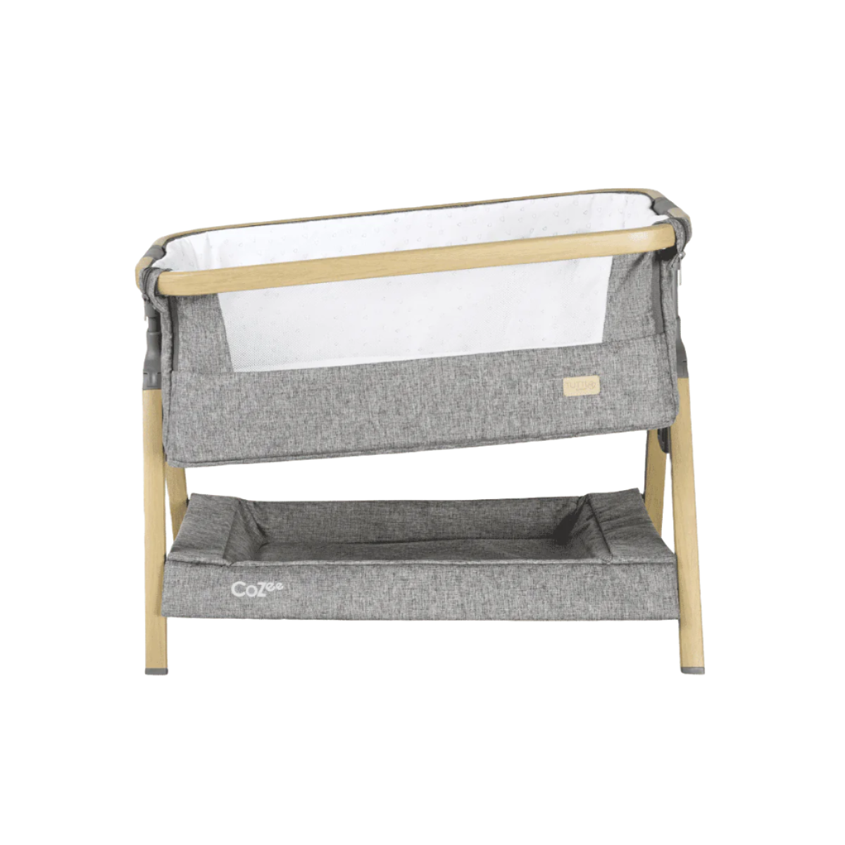 CoZee Mini Me Play Crib - Oak &amp; Charcoal