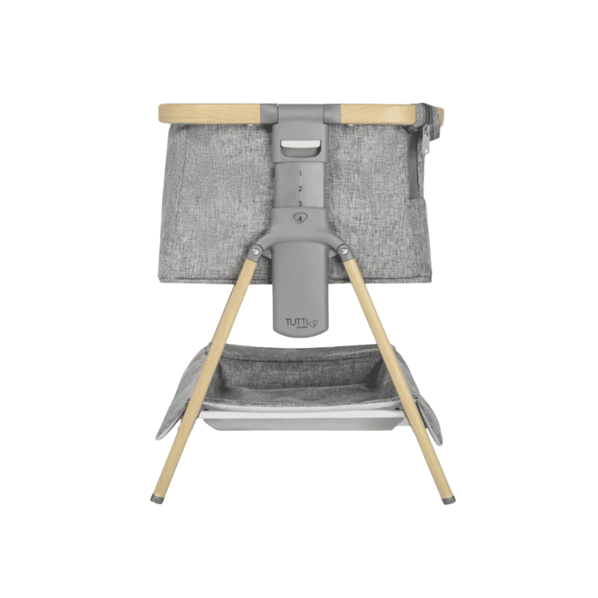 CoZee Mini Me Play Crib - Oak &amp; Charcoal