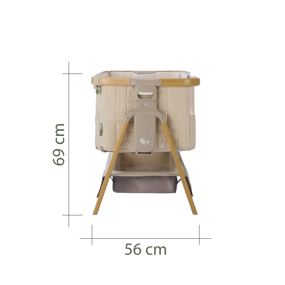 cozee sense bedside crib side dimensions