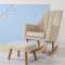 Danica Rocking Chair & Footstool - Stone