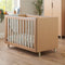 Fika Mini Cot Bed - White Sand/Light Oak