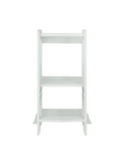 Front view of the Helping Hands Montessori Toddler Learning Tower in sea mist, showing sturdy frame with adjustable steps
