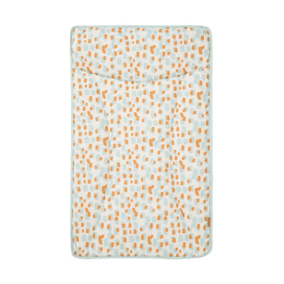 changing mat featuring a leopard inspired spot design