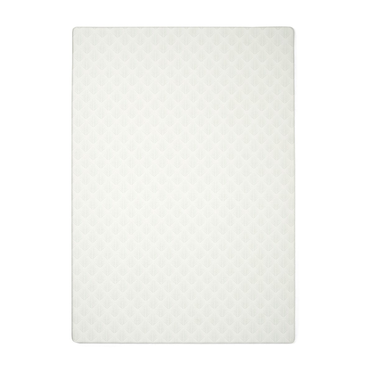 Overhead cutout view of the Luxury Padded XL Play Mat in fan white, showing its soft padded surface and subtle textured pattern