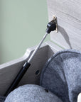 Modena Toy Box Grey Ash with child-safe soft-closing hinge system to prevent lid slamming and protect little fingers