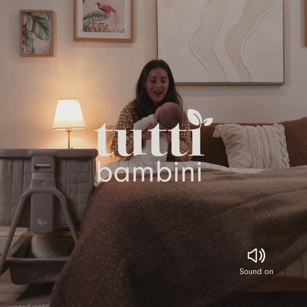 Video demonstrating all sound settings on the CoZee Sense bedside crib