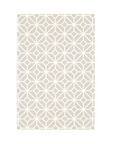 Cutout view of the puzzle playmat in tiles white sand, highlighting the soft neutral colourway and modern geometric tile design