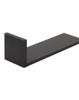 Close-up view of Rio L-shaped wall shelves in slate grey showing the medium sized shelf.