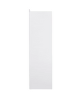 Side view of Rio Wardrobe in Dove Grey and Honey Oak showing slim profile and smooth painted finish