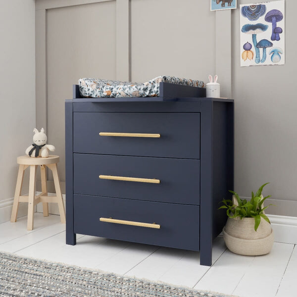 navy blue changing table dresser Classic Deep Navy Blue Wood Baby Changing Table Topper