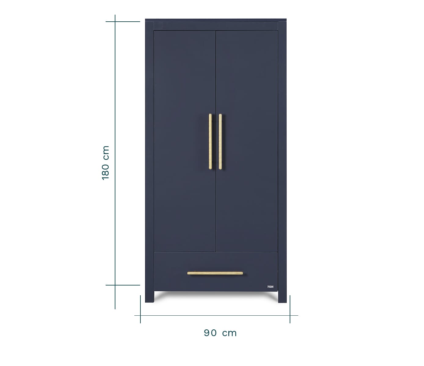 tivoli wardrobe in navy height and width dimensions