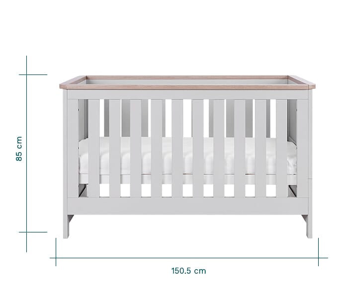 dimensions of the verona cot bed