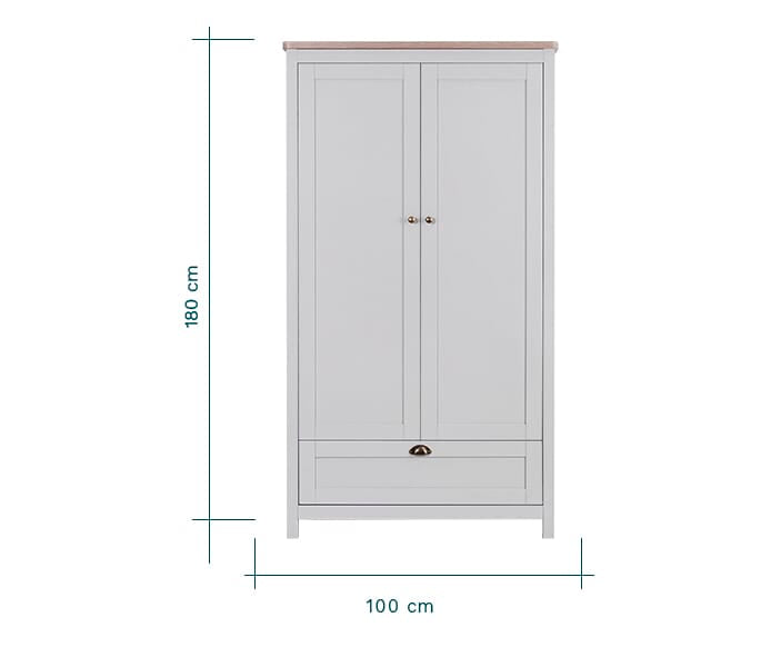 dimensions of the verona wardrobe